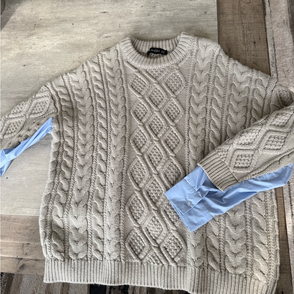Lioness Oversized Cable Knit Sweater